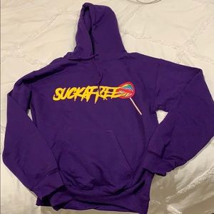 Purple Hoodie “Suckafree”